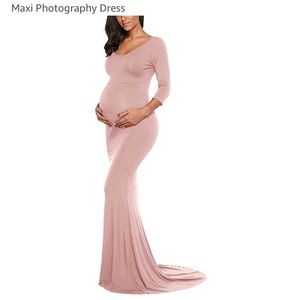 Long maternity dress